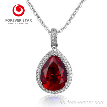 Venta al por mayor de moda creada piedra creada Ruby Red Corundum